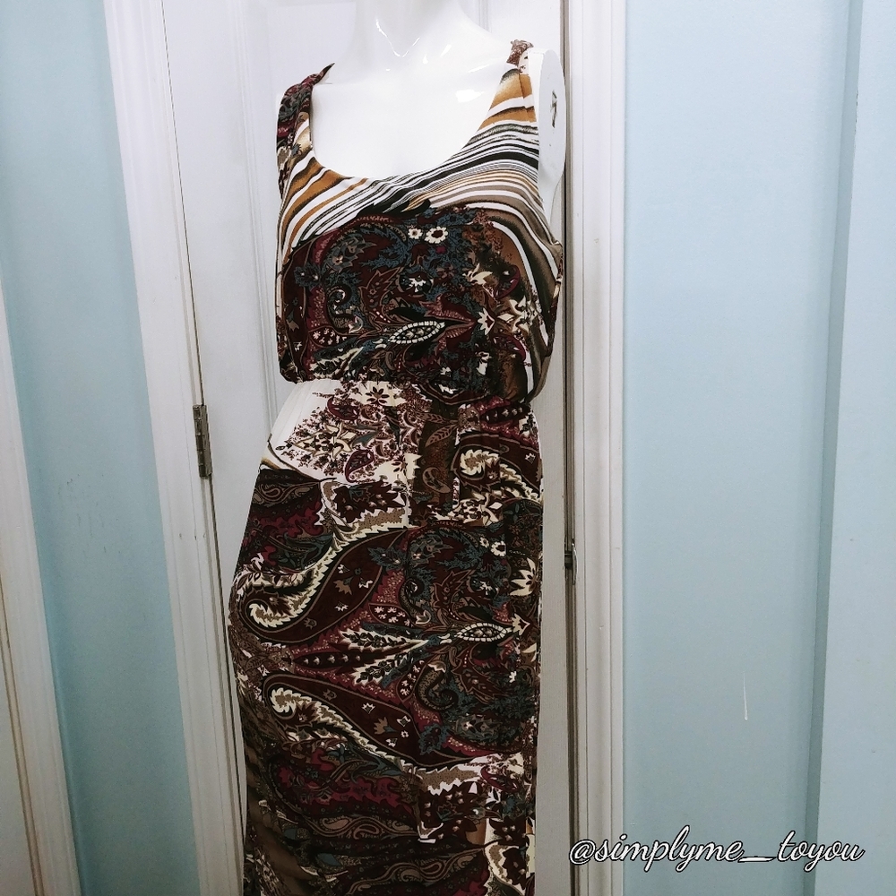 NWT! Jon and Anna Floral Paisley Tank Maxi Dress